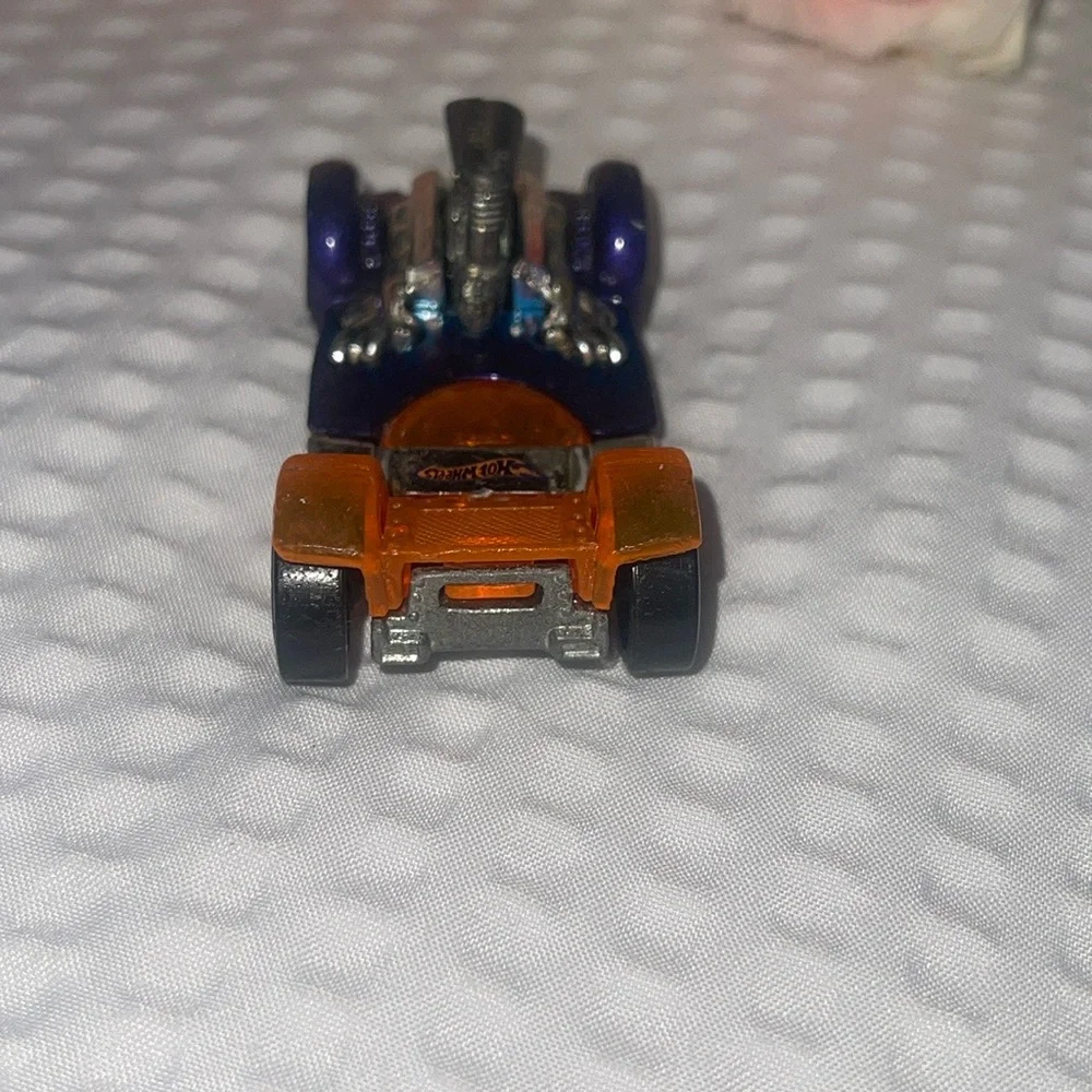 Hot Wheels, Flattery, Orange, Blue, & Silver, Made in Malaysia